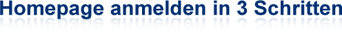 Homepage anmelden